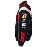 Mens Jeff Gordon Black/Red 3M Uniform Twill Jacket