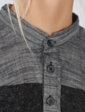 Jonas Caftan Top (UNISEX), wild black cotton