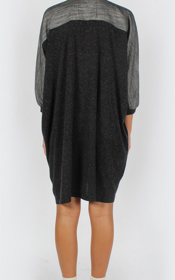 Jonas Caftan Top (UNISEX), wild black cotton